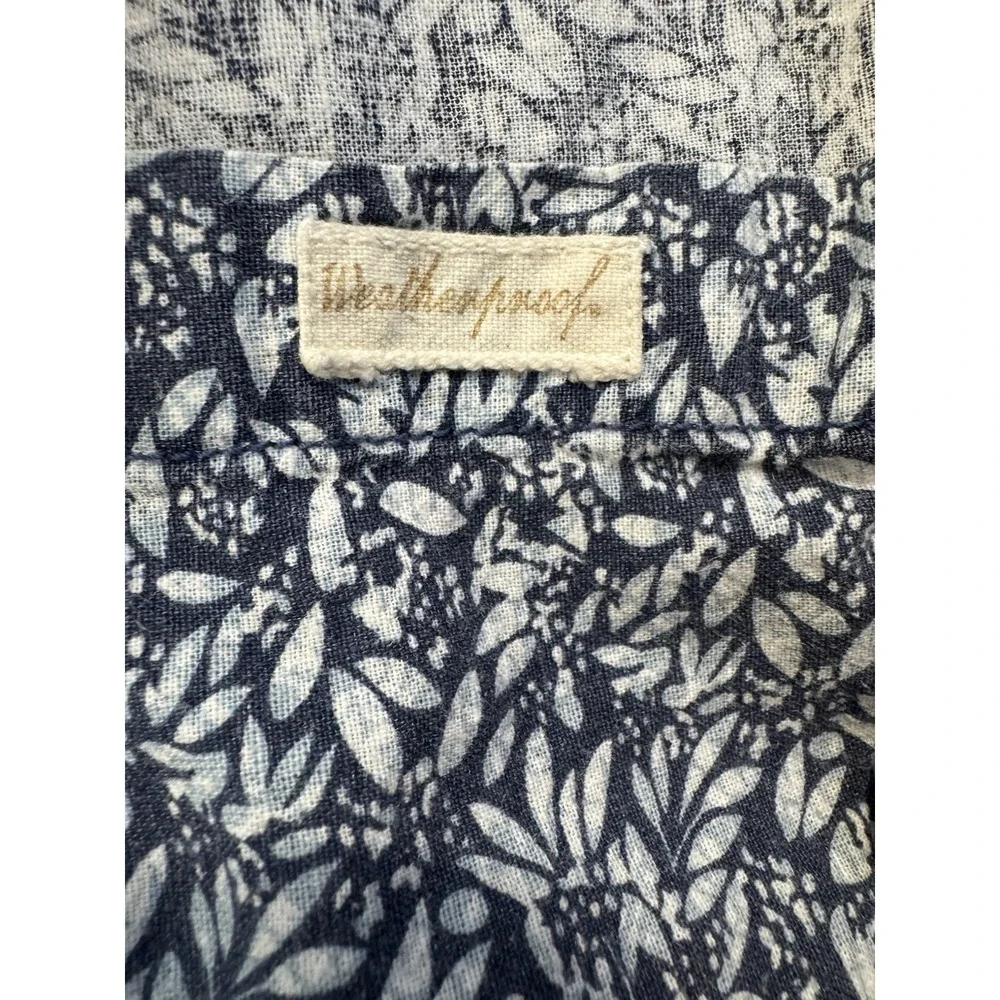 Original Weatherproof Vintage Men's Large Short Sleeve Button Down Light Floral